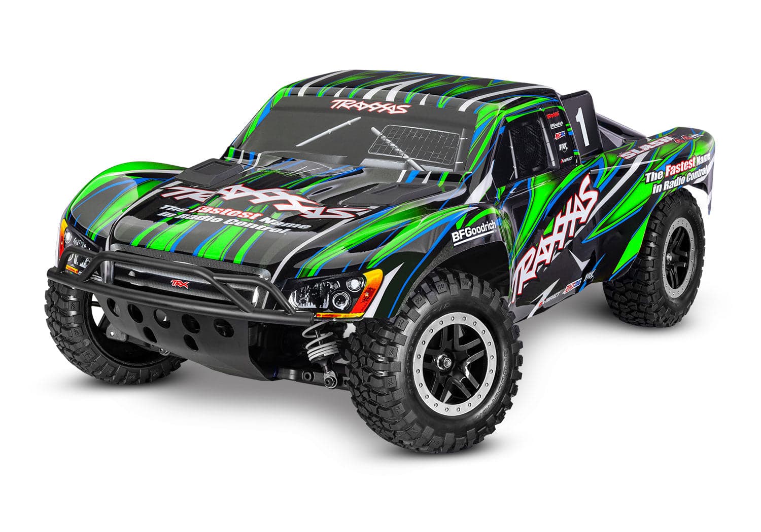 Traxxas Slash VXL 1/10 RTR 4x4 Brushless Short Course Truck Green for fpv drones