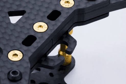 FLYWOO VAMPIRE-2 HD 5'' Racing/Freestyle Frame Kit - Gold for fpv drones 6