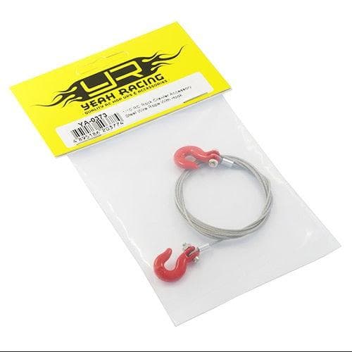Yeah Racing YA-0373 1/10 RC Rock Crawler Accessories Steel Wire Rope w/Hook for fpv drones 1