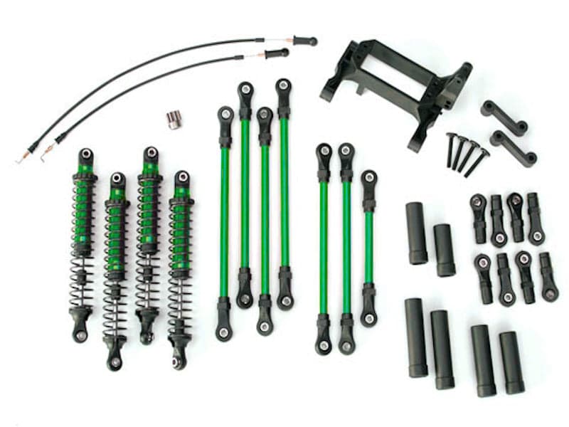 Traxxas 8140-GRN Long Arm Lift Kit Complete Green for TRX-4 Ford Bronco/Defender for fpv drones