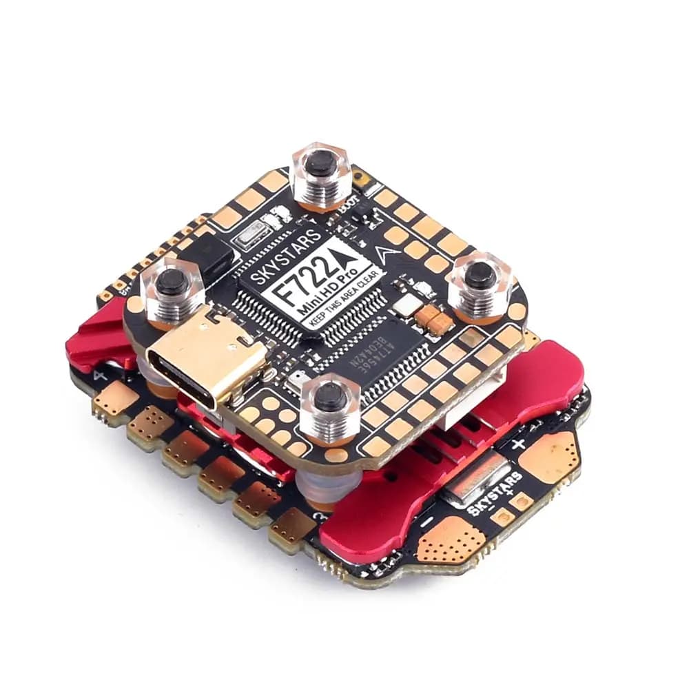 Skystars Fly Stack - F722 Mini HD Pro FC + KM55 55A AM32 3-6S 4-in-1 ESC - 20x20 - 2.7