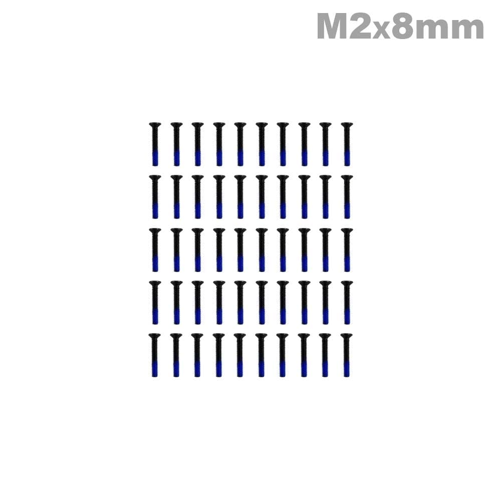 M2x8 Verzonken Schroef (50 stuks) - ZWART for fpv drones