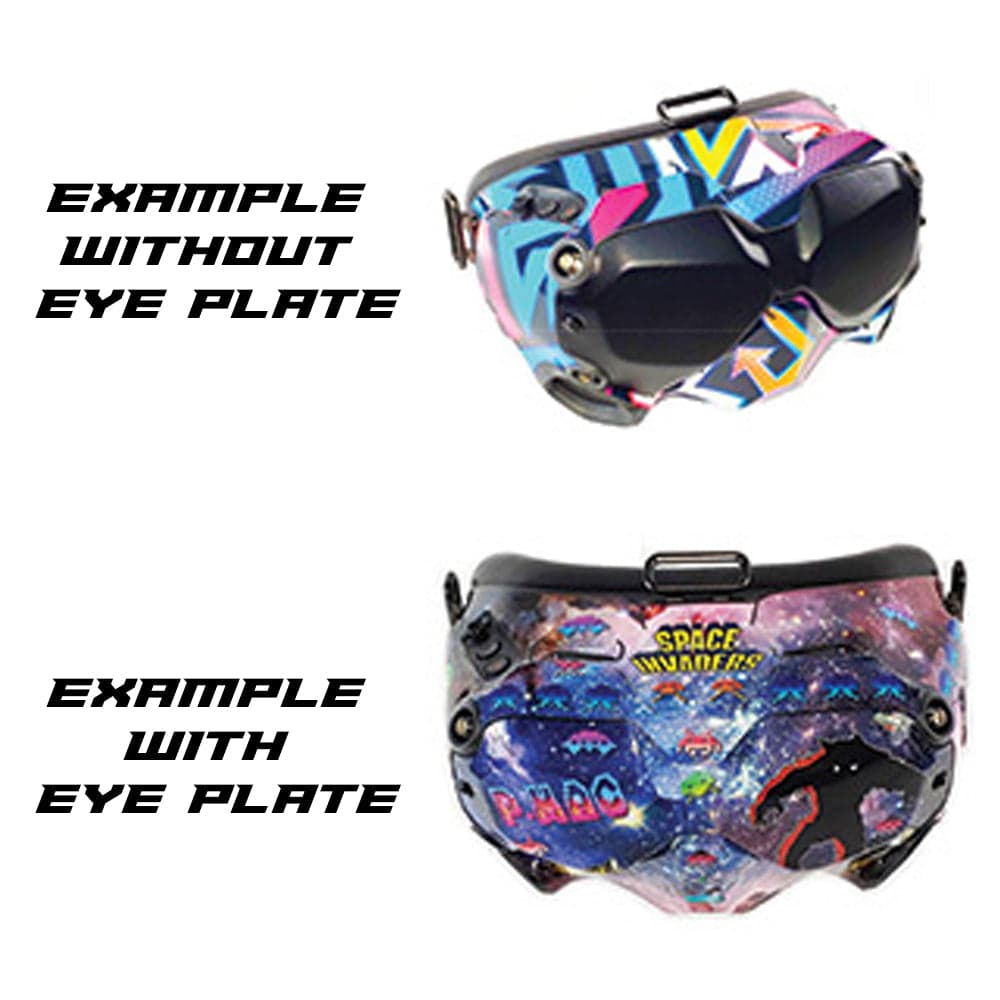 NXGraphics DJI FPV Goggle Wrap - Camo (Red,Black,White) (Includes Eye Plate Sticker Wrap) for fpv drones 2
