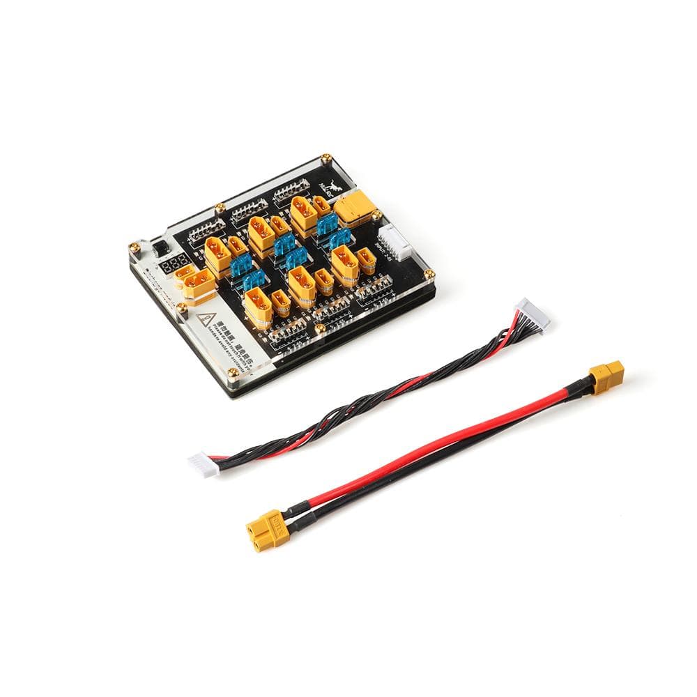 HGLRC Thor 6 Port Lipo Battery Balance Charger Board Pro 40A XT60 XT30 Plug 2-6S Integrated with Lipo Discharger for IMAX B6 ISDT Q6 Nano HOTA D6 Pro P6 for fpv drones 5