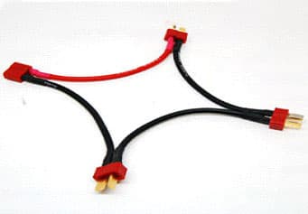 EMAX ★L010 Deans 3S Battery Harness For 3 Packs in Series with 14AWG silicone wire L=10CM for fpv drones
