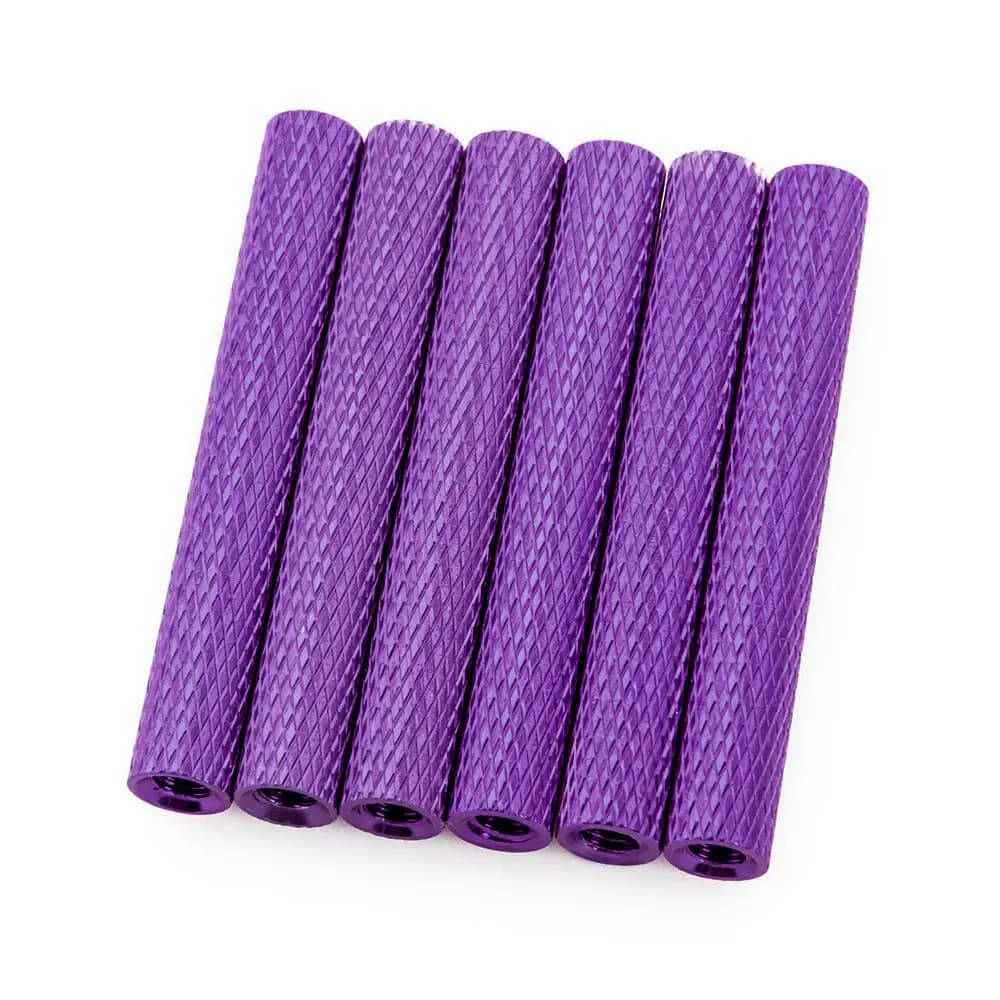 35mm Aluminum Textured Standoff Spacers (Set of 6)  for fpv drones