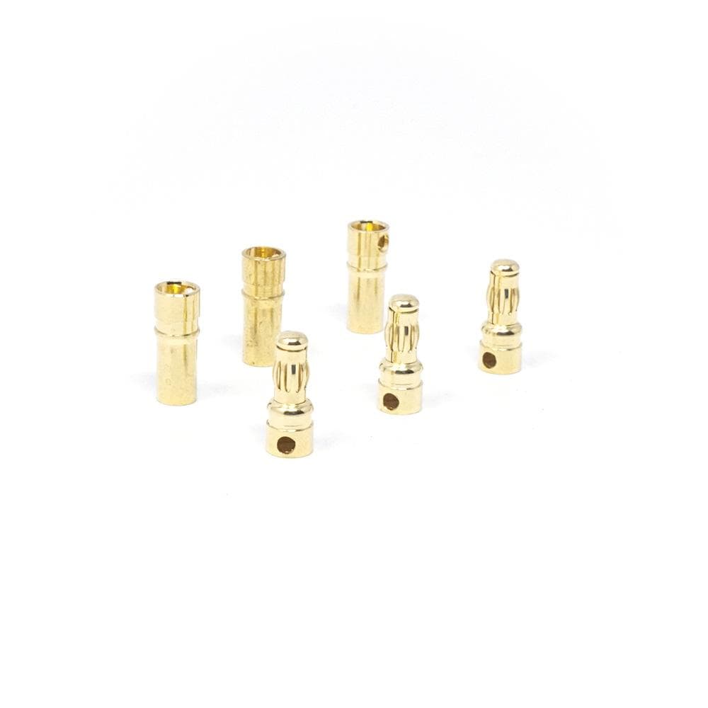 Gold Bullet Banana Connector 3 Pack - Choose Your Size for fpv drones