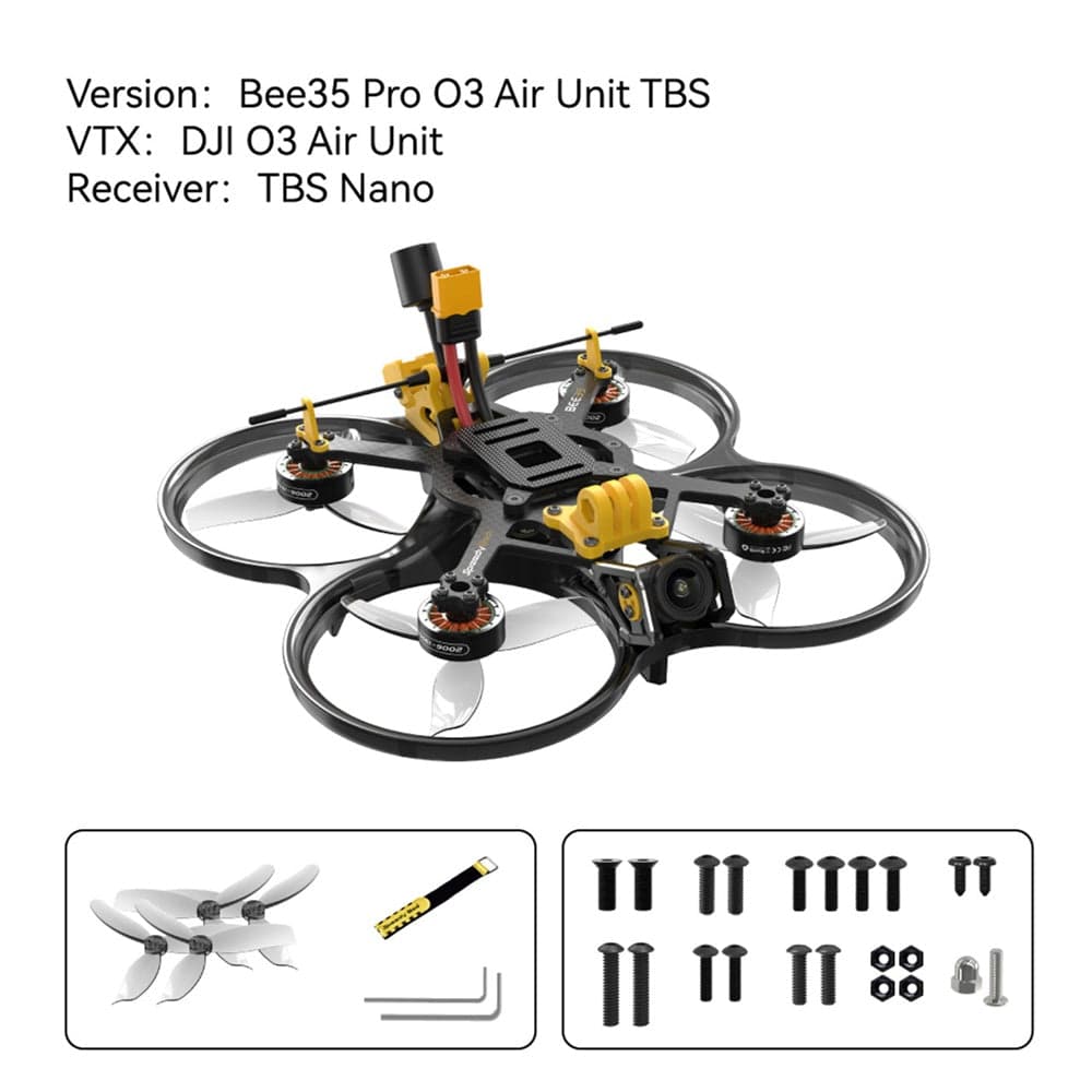 SpeedyBee Bee35 PRO HD O3 Air Unit 6S 3.5" CineWhoop Drone - Choose Receiver for fpv drones 4
