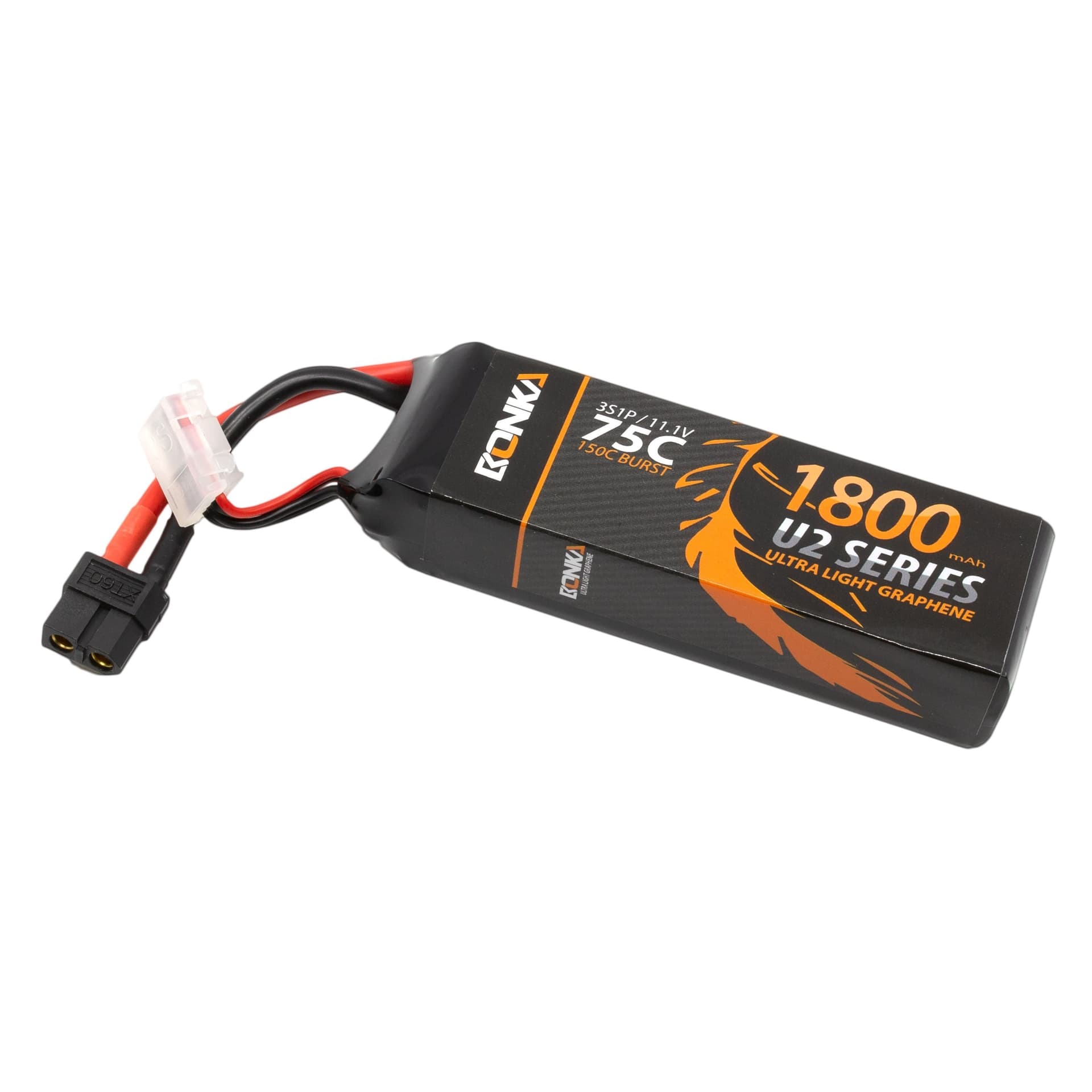 Bonka 1800mAh 75c 3s XT60 Lipo Battery BKU2-1800/75-3S/GR [DG] for fpv drones