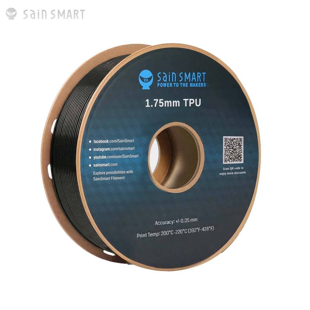 SainSmart TPU Filament for FPV - 1.75mm 1KG - ZWART for fpv drones 1