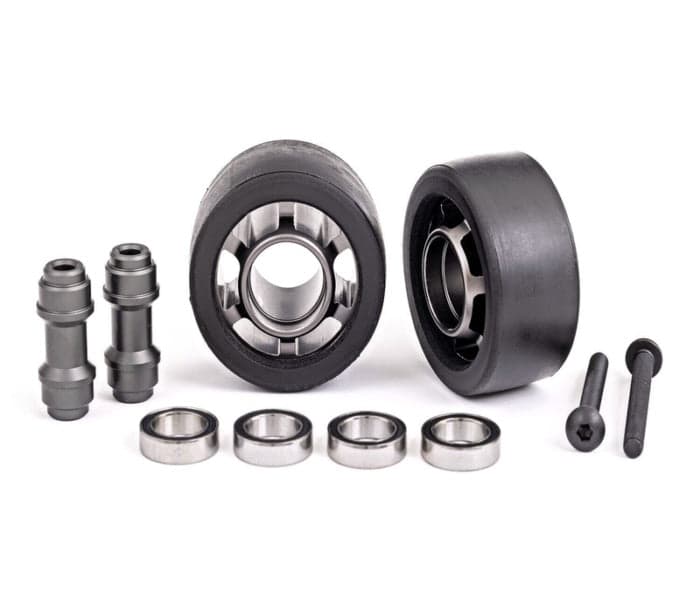 Traxxas 7775A Aluminum Wheelie Bar Wheels Grey Maxx Sledge X-Maxx XRT for fpv drones