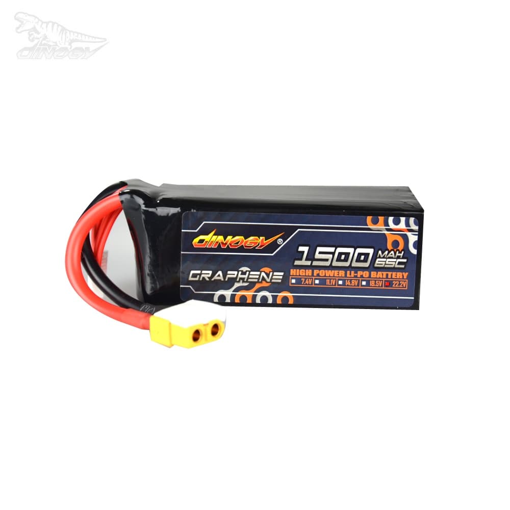 Dinogy Graphene - 1500mAh 22.2V 65C 6S - XT60 for fpv drones