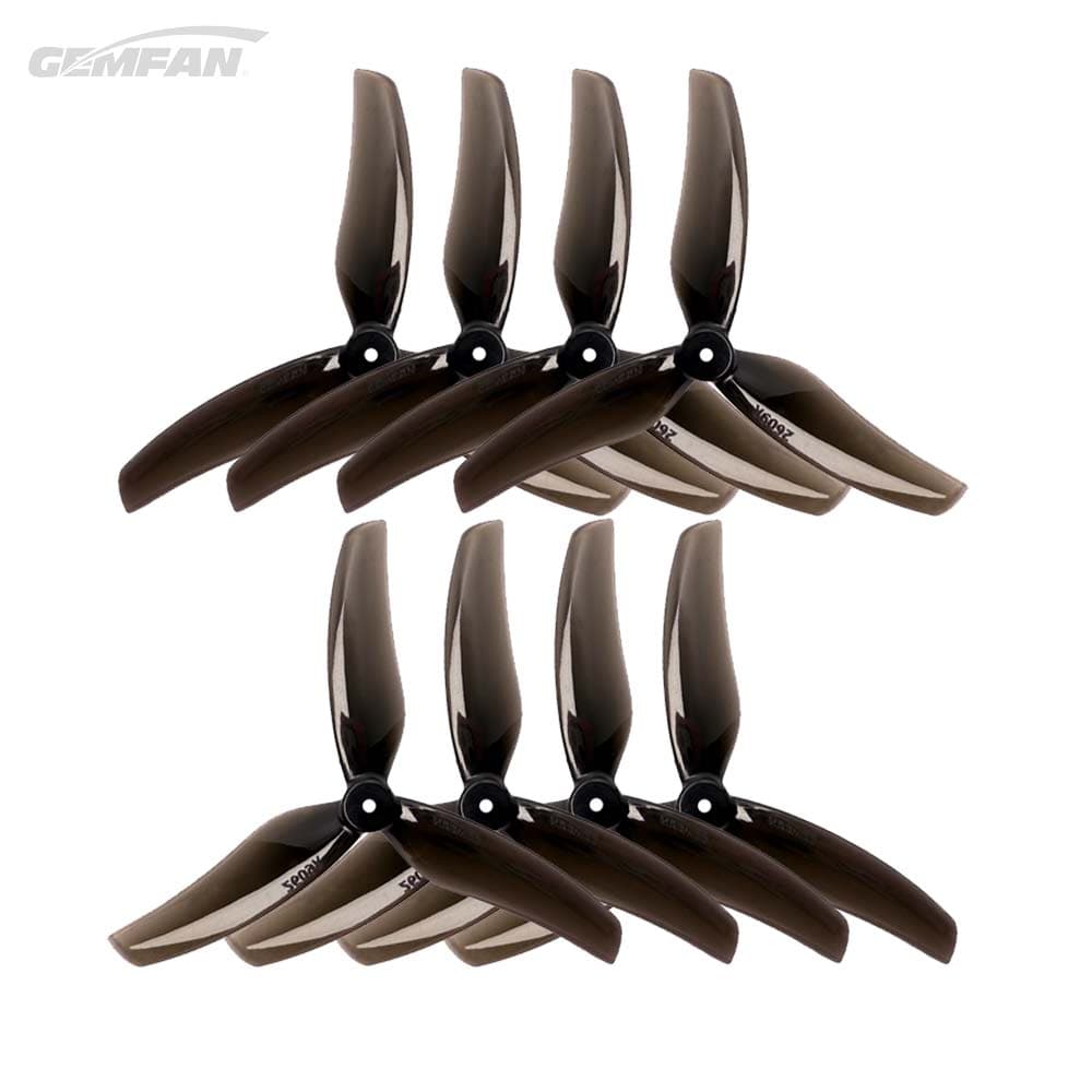 Gemfan 2609 3-Blade Propellers (8 stuks) - 1.5 MM - CLEAR BLACK