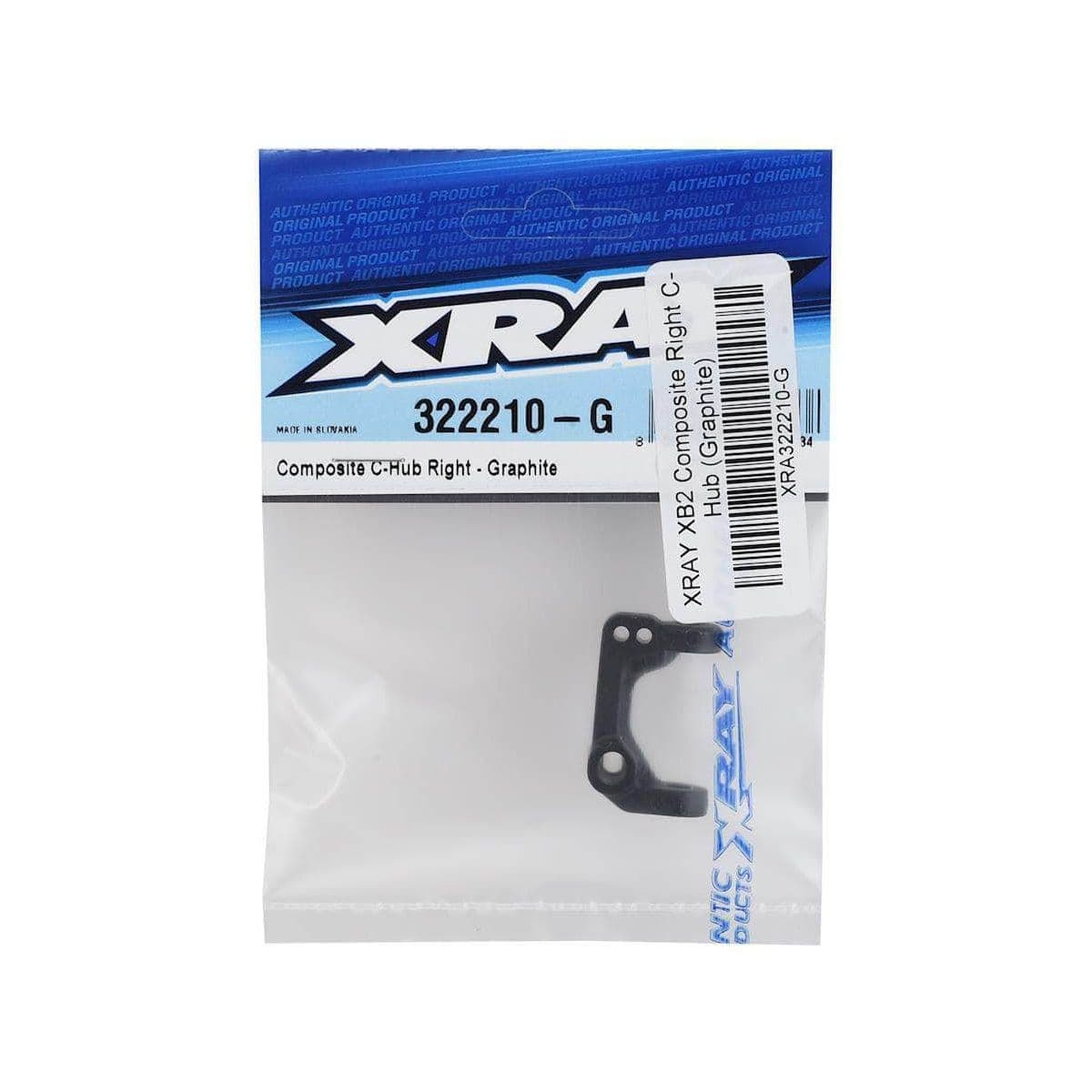 XRA322210-G, XRAY XB2 Composite Right C-Hub (Graphite) for fpv drones 1