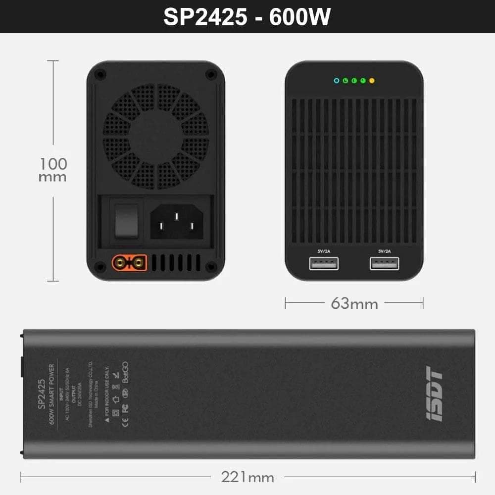 ISDT SP2425 24V 600W 25A Power Supply for fpv drones 3