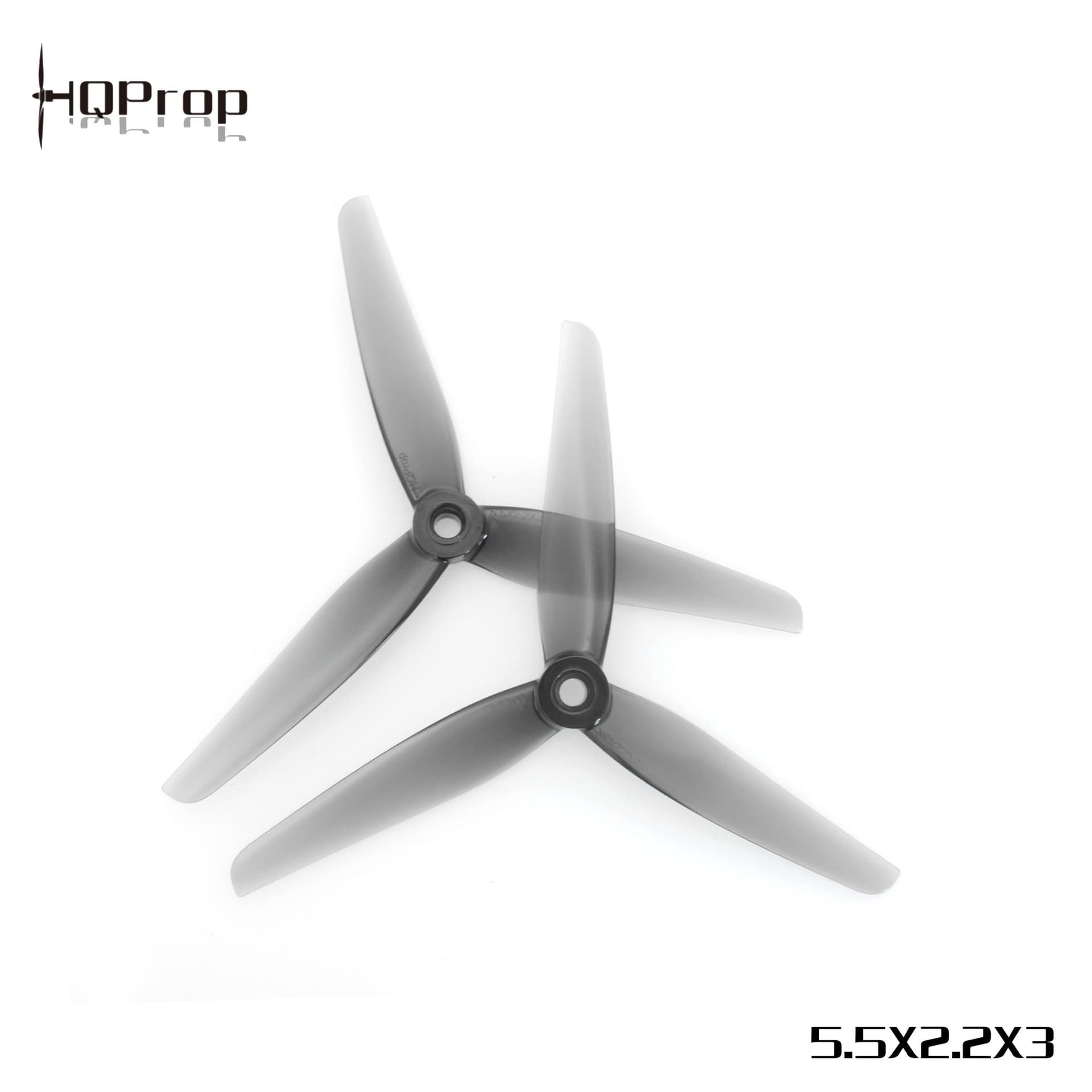 HQProp 5.5X2.2X3 Light Grey (2CW+2CCW)-Poly Carbonate for fpv drones 1