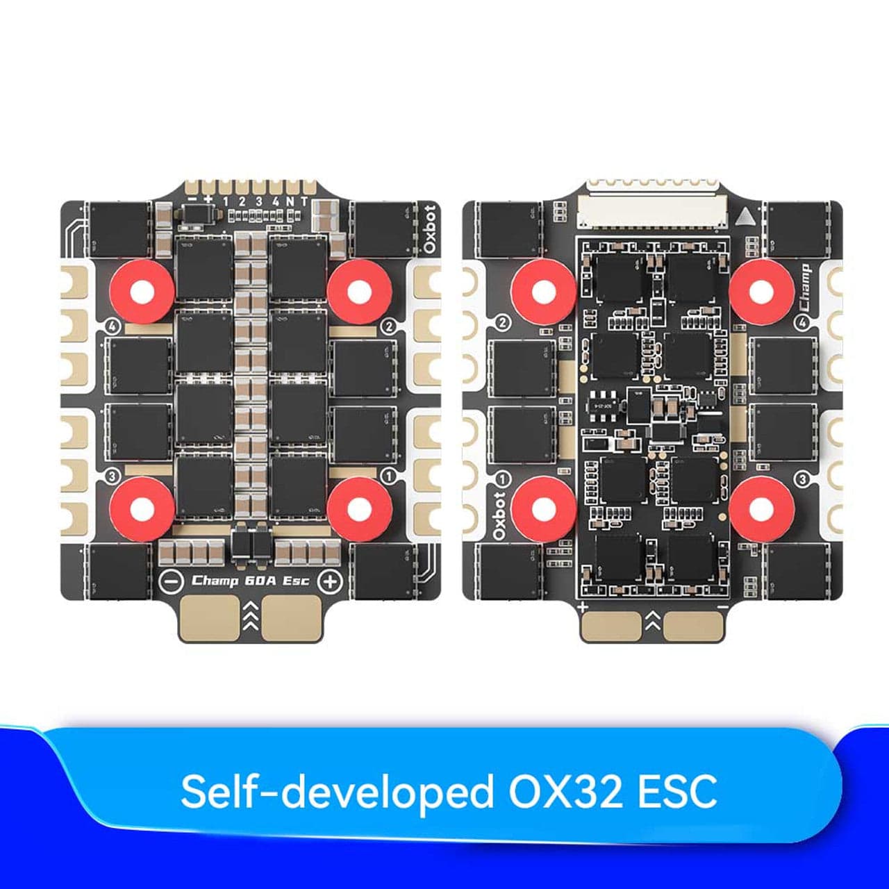 Oxbot Champ Racing Stack (MPU6000＆ICM42688) H743 60A OX32 FC+ESC Stack for fpv drones 1