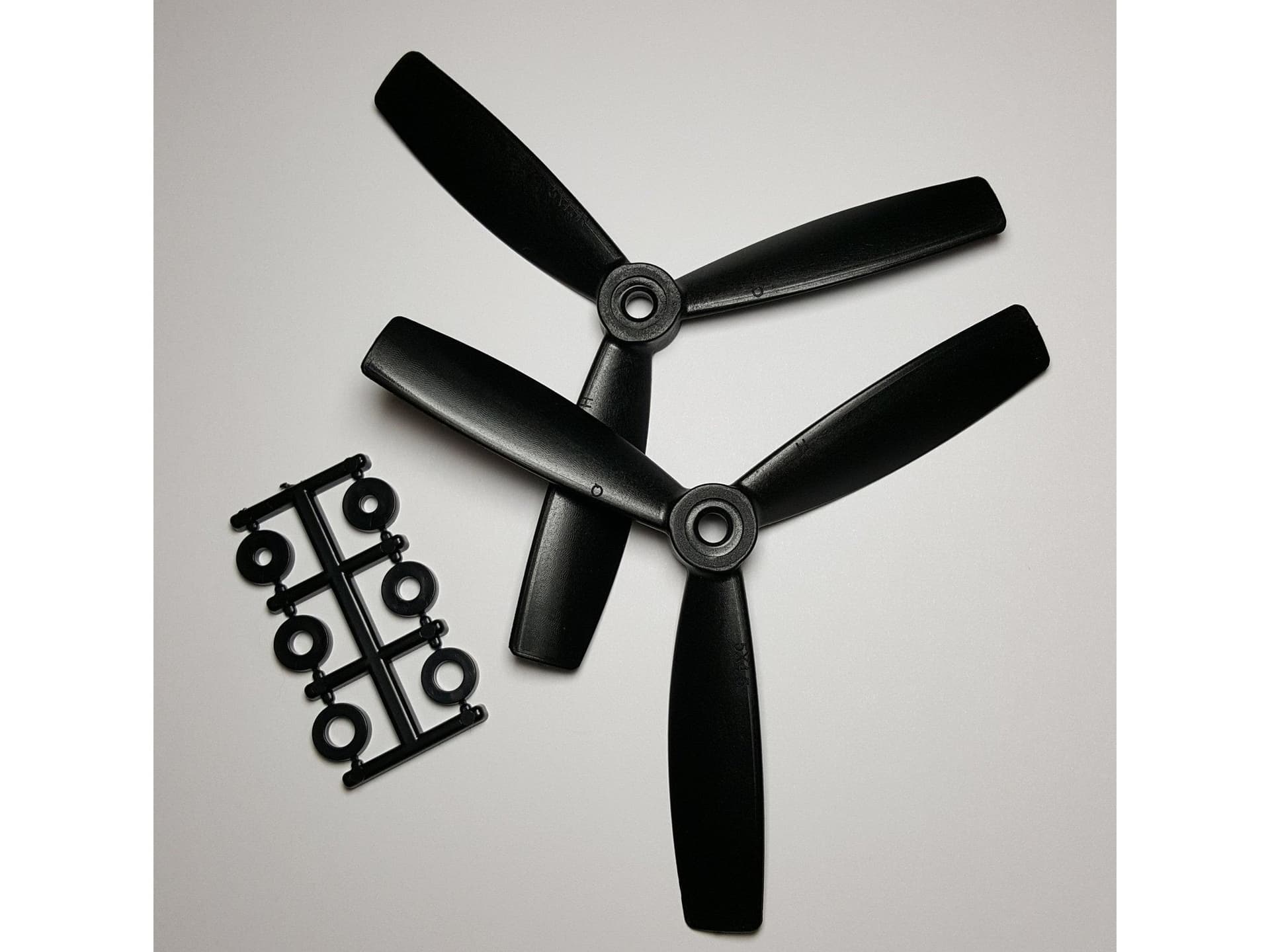 HQ Prop Black Bullnose 5x4.5x3 Tri Blade Propellers ( 2 CW )