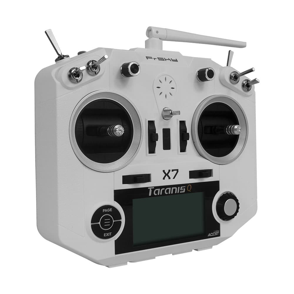 FrSky 2.4G ACCST Taranis Q X7 16 Channels Transmitter White for fpv drones 1