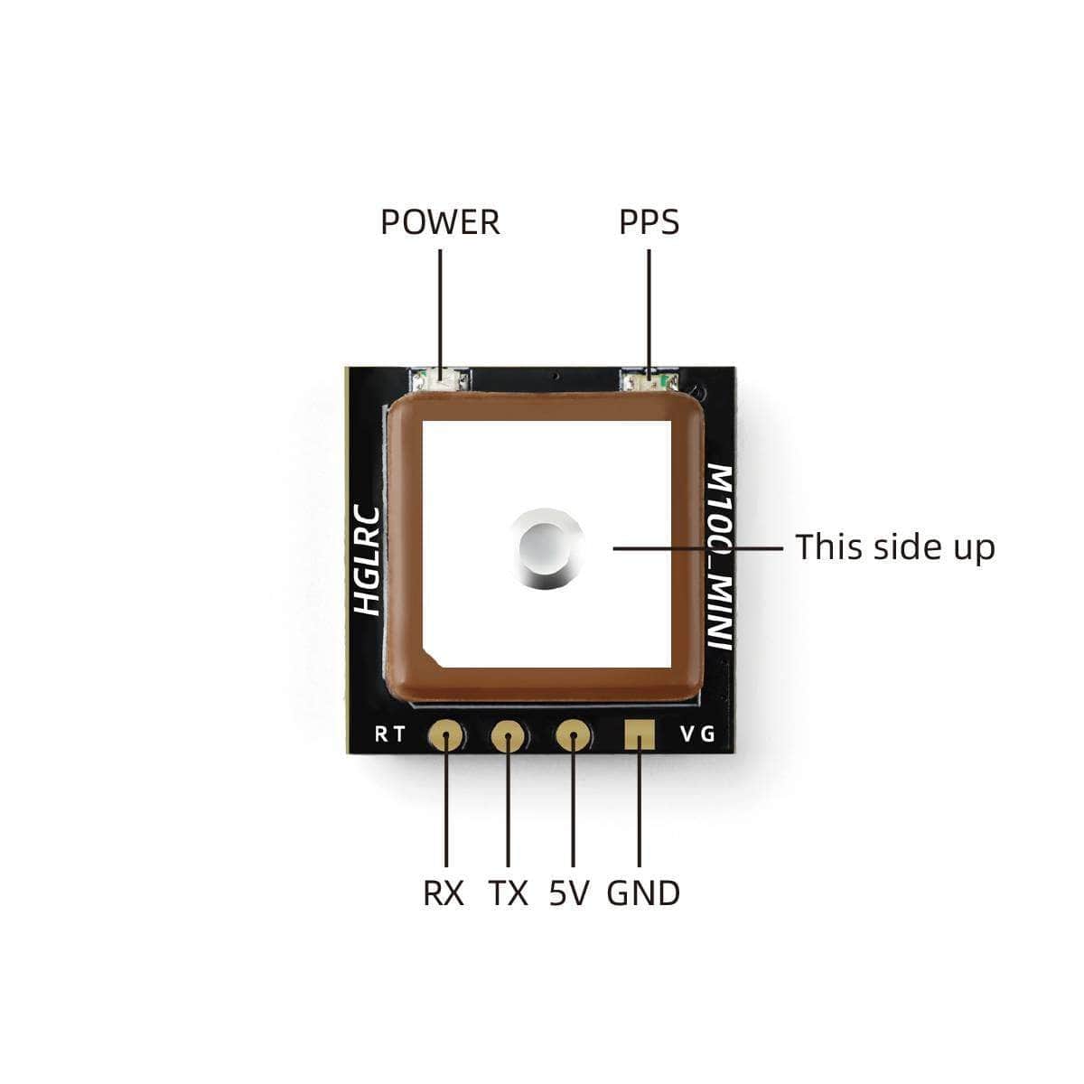HGRLC M100 Mini GPS Module (10th Gen) for fpv drones 4