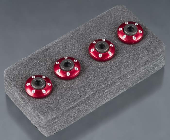 Traxxas 7668R Wheel Nut Washer Aluminum Red 3x12mm CS (4) LaTrax Teton / SST for fpv drones