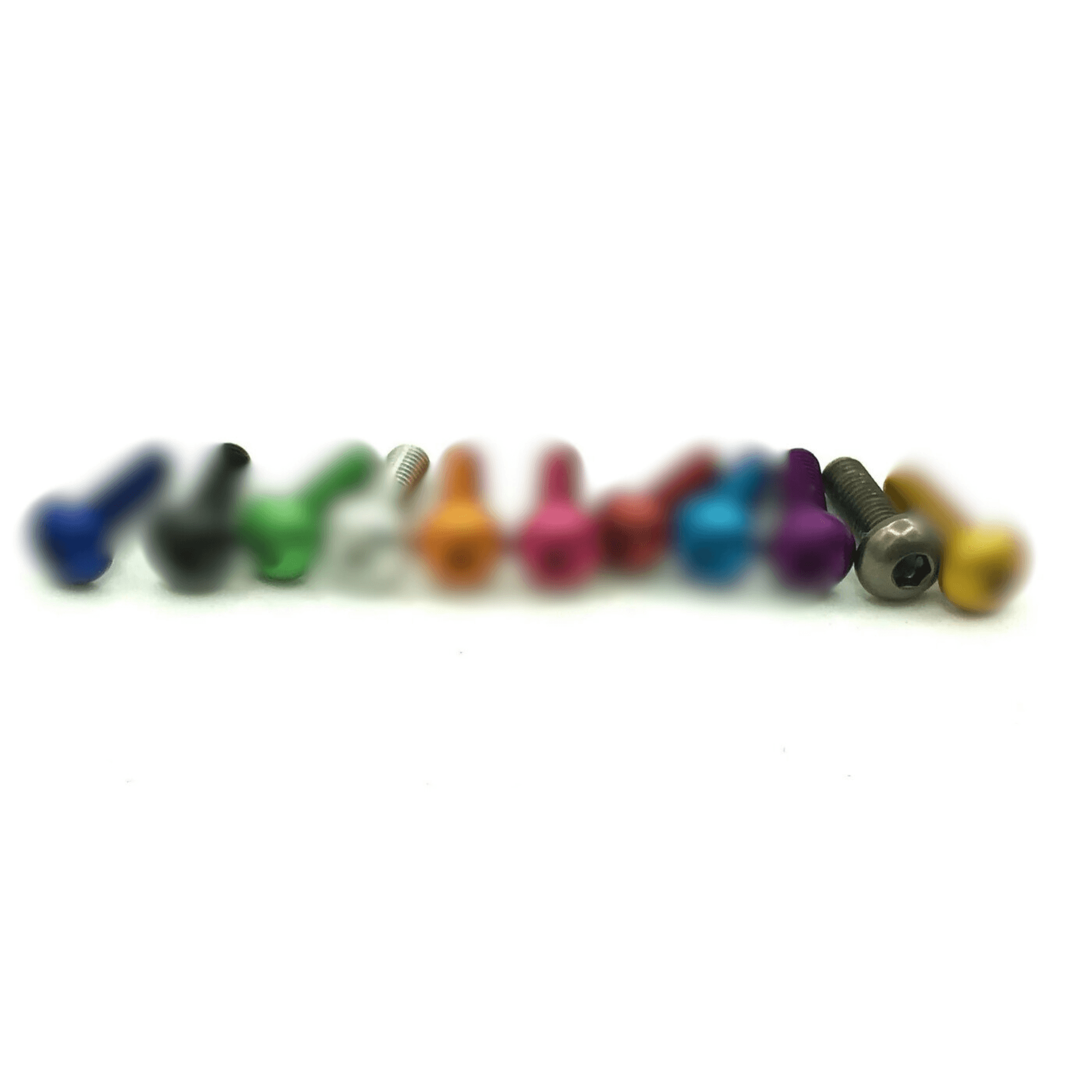 10pc M3x12 Allen Key Button Head Pack Coloured Aluminum 7075 for fpv drones 8