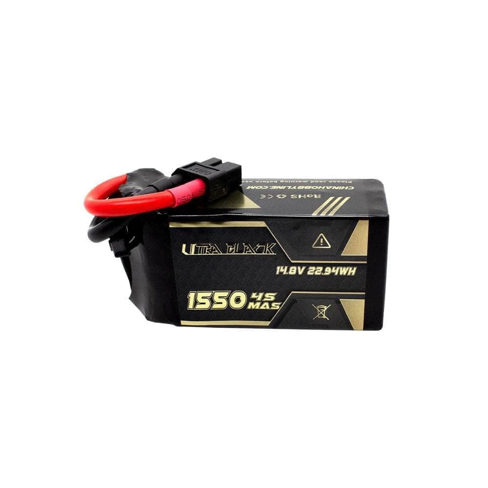 CNHL Ultra Black Series 14.8V 4S 1550mAh 150C LiPo Battery - XT60 for fpv drones 5