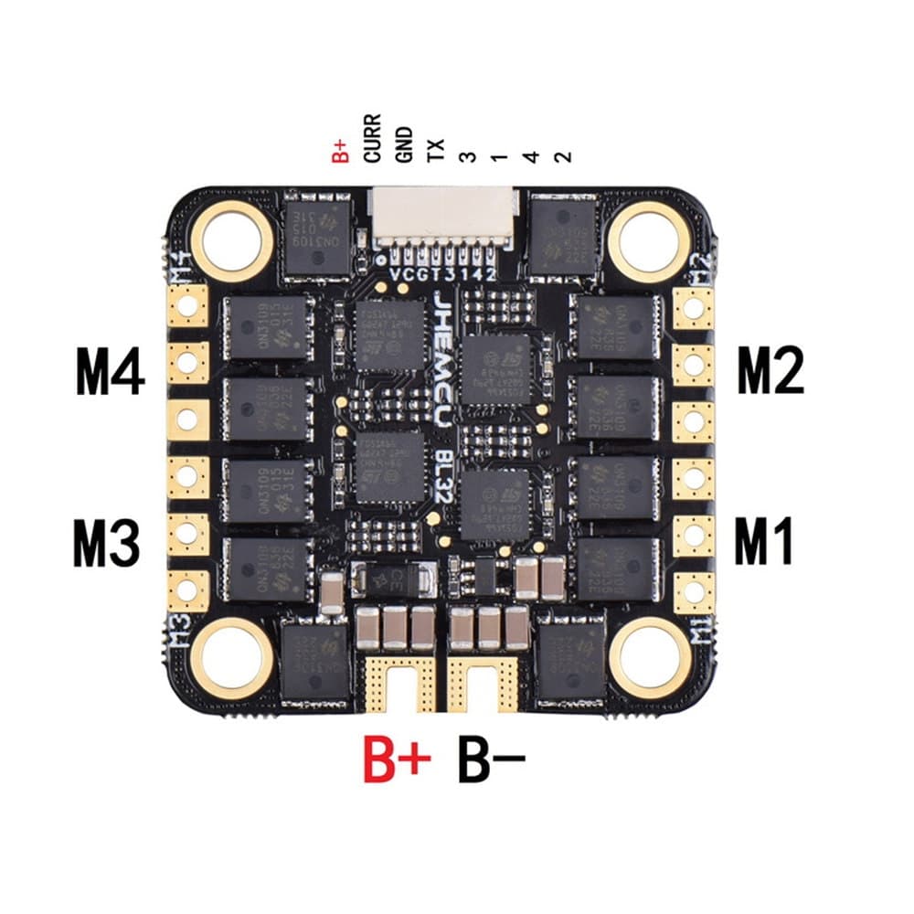 JHE BLHELI 32 55A 4IN1 ESC (3-6S) for fpv drones 2