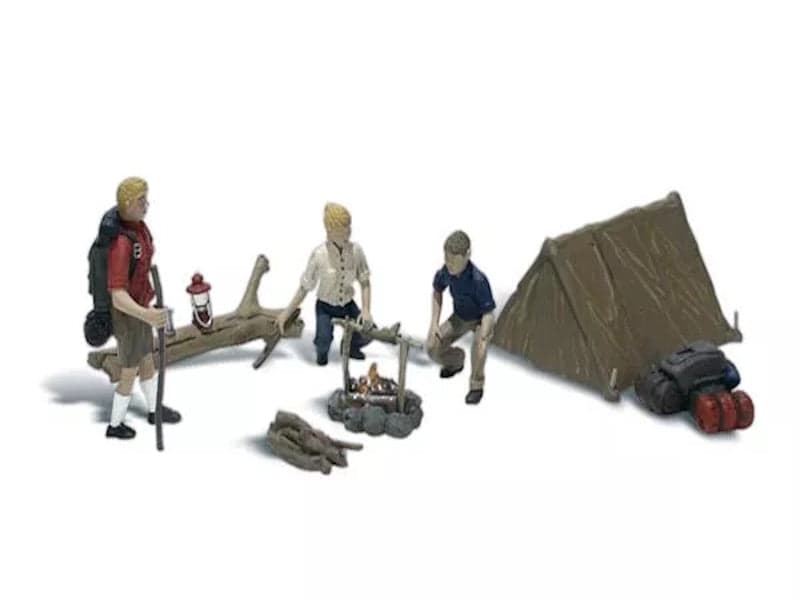 Woodland Scenics A1917 HO Train Figures Campers for fpv drones