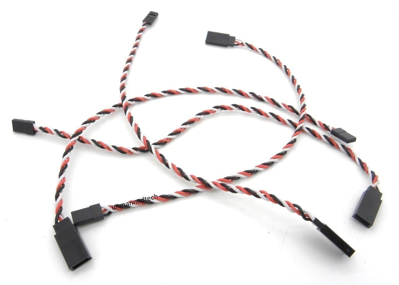 Servo Extension Cable (Male to Female) (Pack of 4) for fpv drones 2