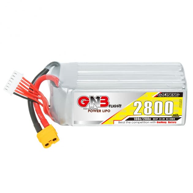 GNB 2800mAh 6S 100C Lipo battery for drones