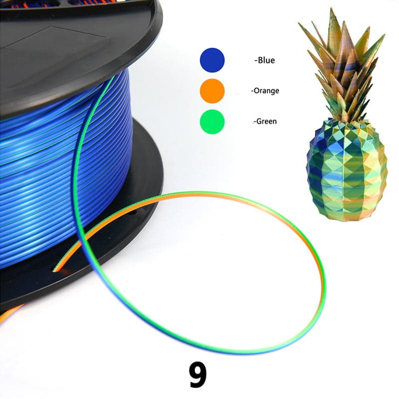 RISING SUN FPV - NOVA Tri Colour Silk PLA FILAMENT 1.75MM for fpv drones 9