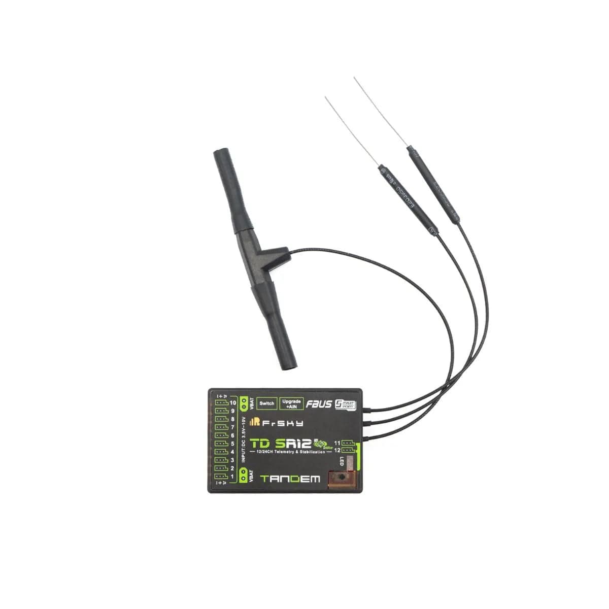 FrSky 2.4G 900M Tandem Dual-Band Receiver TD SR12 Stabilized Receiver with 12 Channel Ports