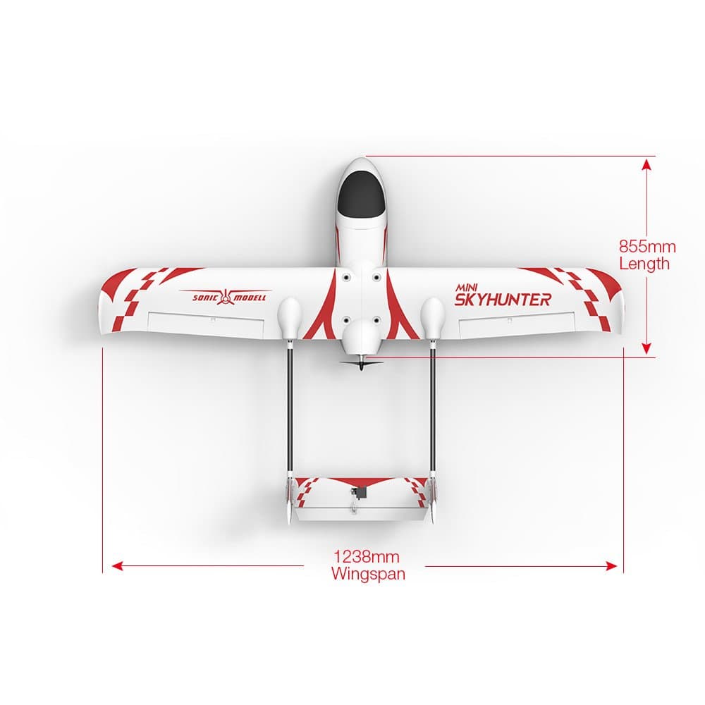 Sonicmodell Mini Skyhunter V2 1238mm Twin Boom Aircraft (Kit/PNP) for fpv drones 3