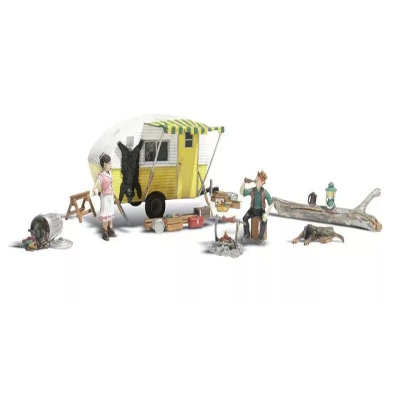 Woodland AS5542 HO Scale Ma & Pa's Trailer Haven Vehicle Figure Built & Ready / for fpv drones