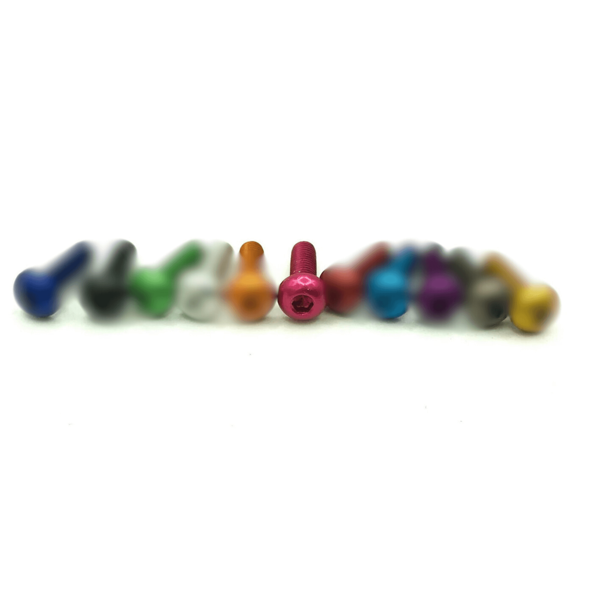 10pc M3x8 Allen Key Button Head Pack Coloured Aluminum 7075 for fpv drones 5