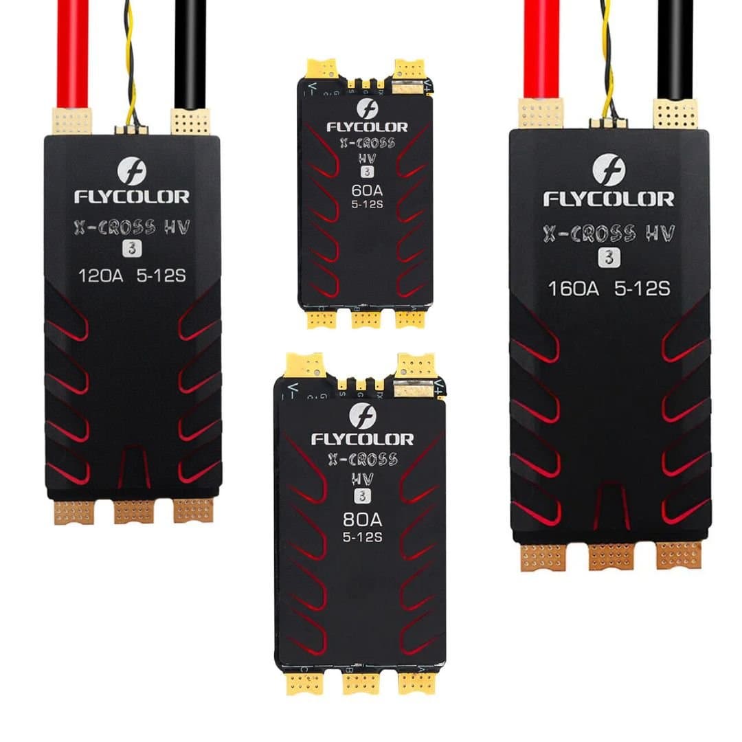 Flycolor X-Cross HV 5-12S BLHeli32 ESC for fpv drones 3