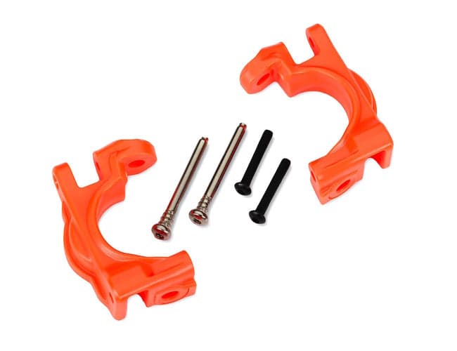 Traxxas 9032T Heavy Duty Caster Blocks C-Hubs 4x4 Hoss/Rustler/Slash (Orange) for fpv drones