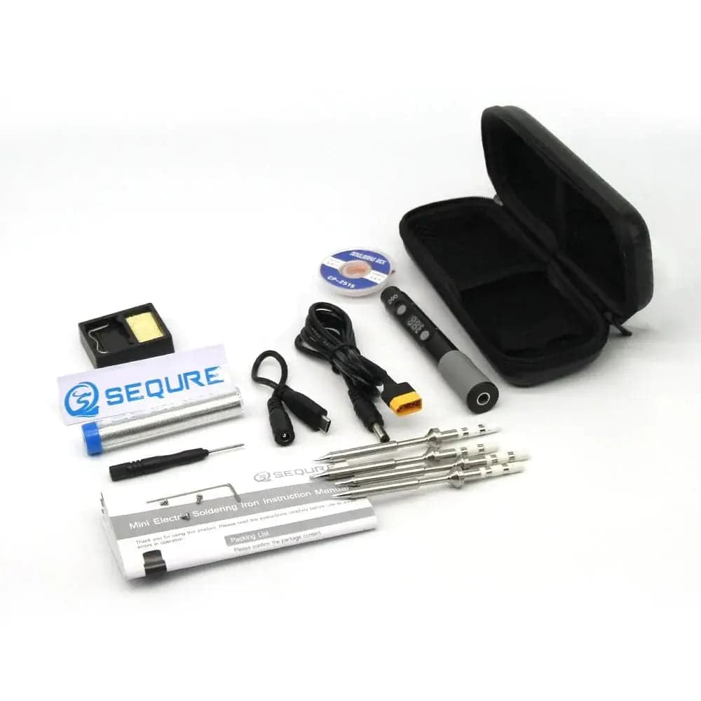 SEQURE SQ-D60B Electric Soldering Iron Kit Plus with Tool Bag for fpv drones 1
