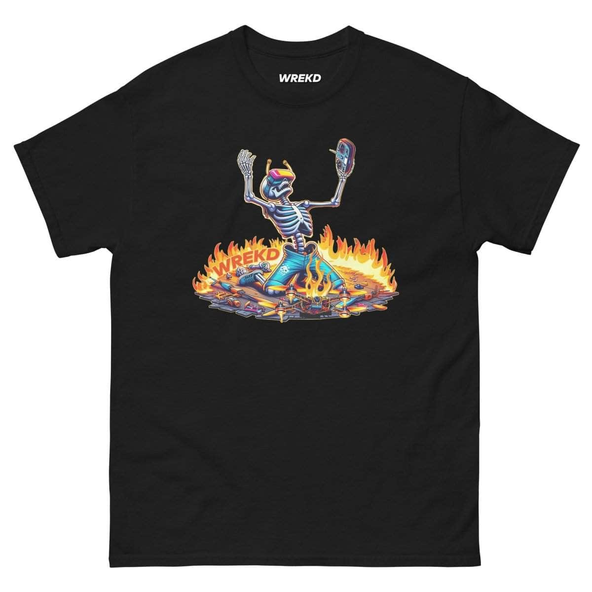 WREKD Skeleton Last Pack, Now Dying Inside Men's Tee - Choose Color for fpv drones 3