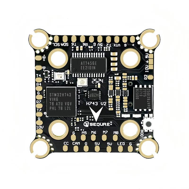 Sequre H743 V2 4-8S ICM42688P Dual BEC Flight Controller - 20x20mm / 30x30mm for fpv drones 1