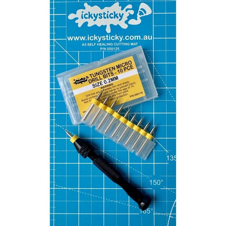 TUNGSTEN MICRO DRILL BITS SINGLE SIZE PACK for fpv drones 1