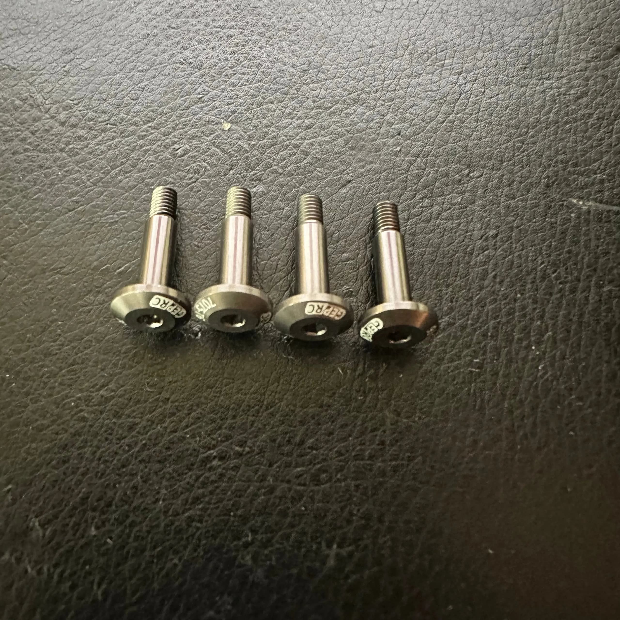GEPRC 7075 M3*15 Titanium Color Laser Engraved Screw set of 4 for fpv drones 1