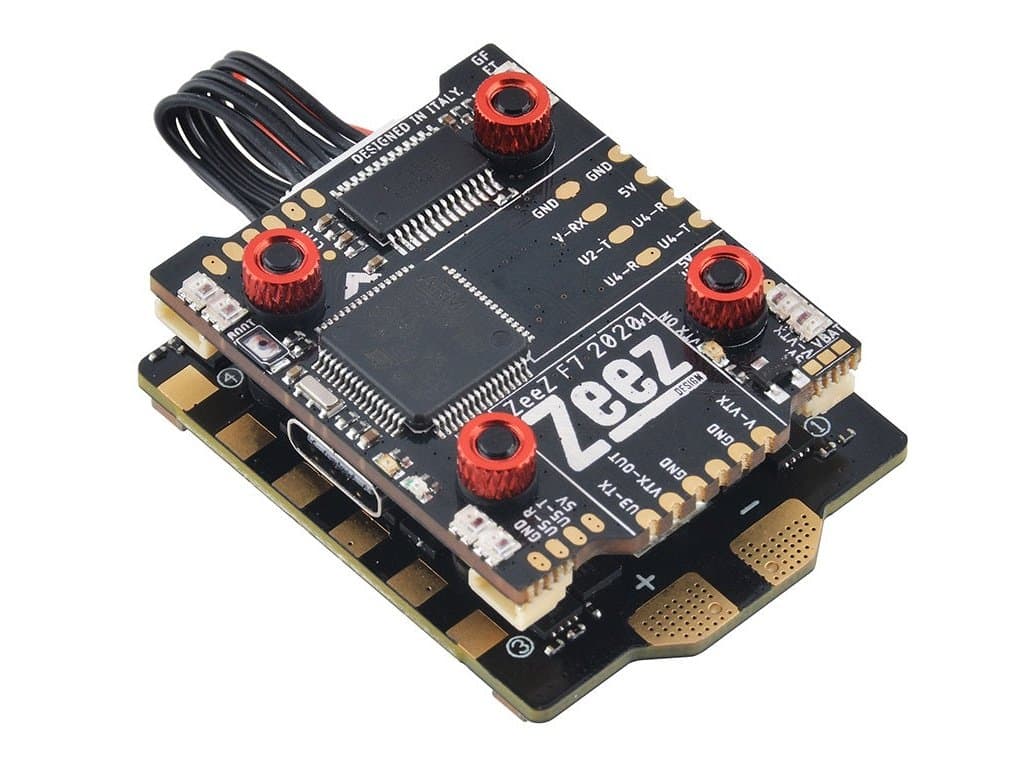 ZeeZ Design F7 2020 and 45A BLHeli_32 Stack for fpv drones