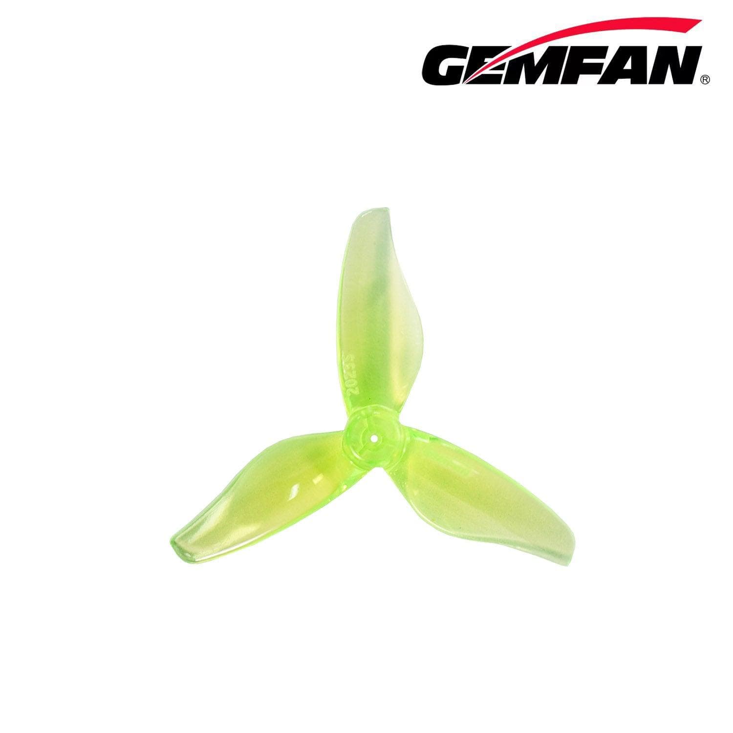 Gemfan Hurricane 2023S-3 / 2" Tri-Blade Micro/Whoop FPV Drone Props for 1.5mm Single-hole Shaft (8 Pack) - Choose Color for fpv drones 1