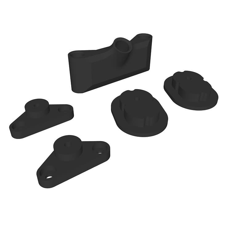iFlight AOS V5 DJI O4 Air Unit (Lite) Adapter Set 3D Print TPU Black for fpv drones