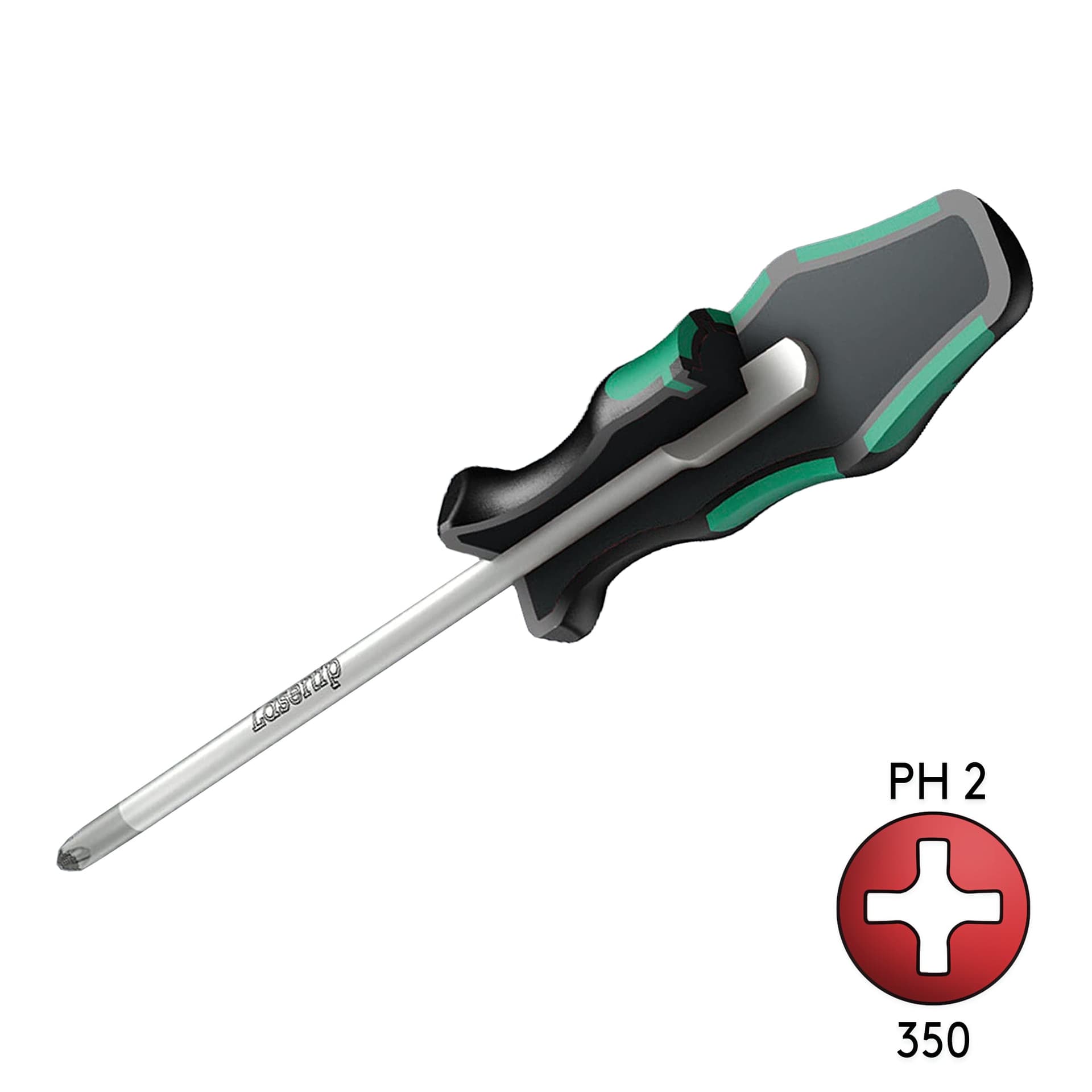 Wera 350 PH 2 X 100mm Phillips Screw Driver With Laser Tip 05008720001 for fpv drones 1