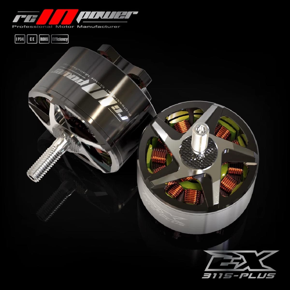 Rcinpower EX3115 PLUS 450KV 10-12S 900KV Brushless Motor for fpv drones 3