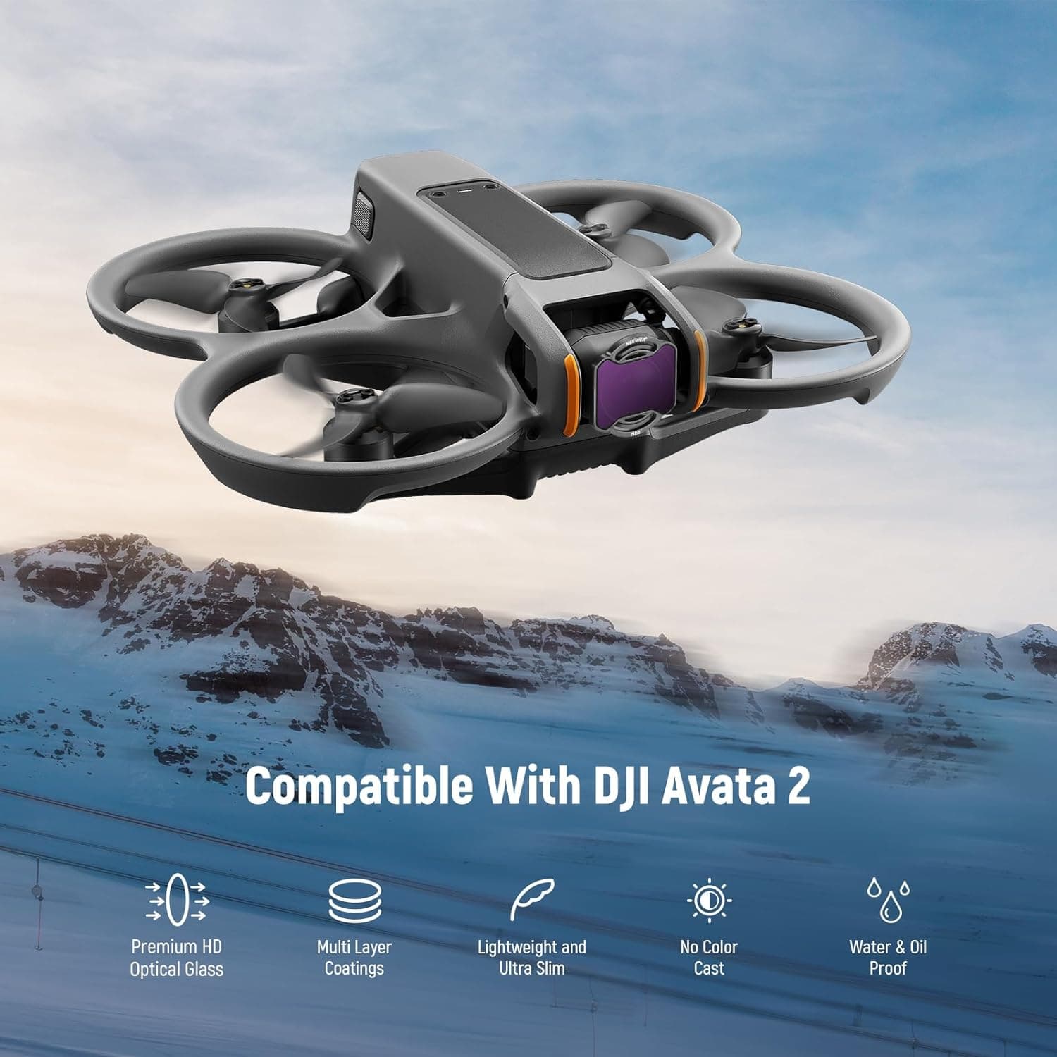 Avata 2 ND Filter Pack 3pc (CPL, UV, ND16) for fpv drones 2