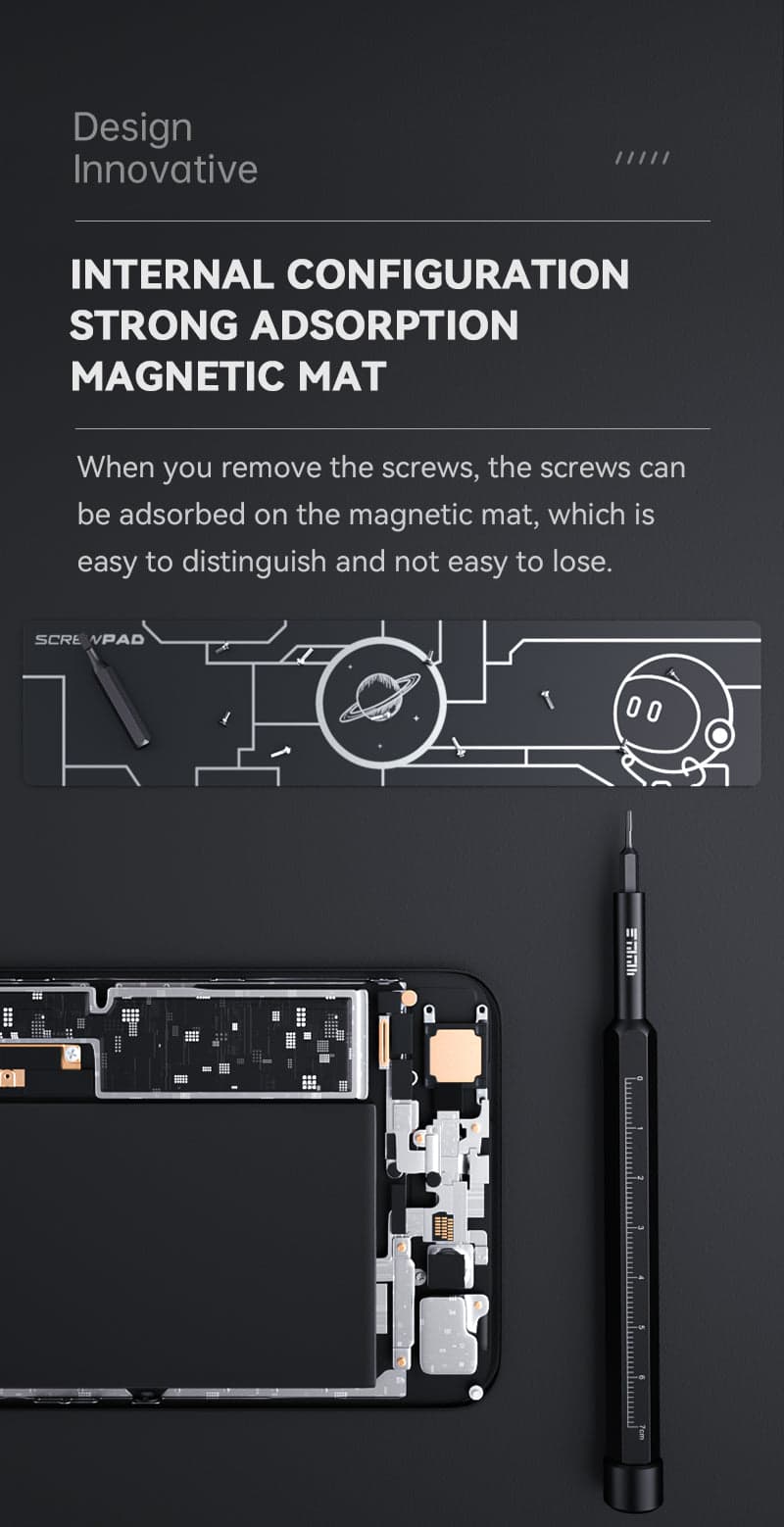 JAKEMY 48 IN 1 Precision Magnetic Screwdriver Driver Tool Set JM-8180A (Black) for fpv drones 9